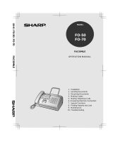 Sharp FO-70 User manual