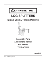 Gearmore Log Splitter T22B & T22H User manual