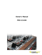 CreamWare PRO-12 ASB Owner's manual