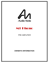 Audio Note M1 Phono Specification
