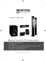 Crystal Acoustics TR - 60 Owner's manual