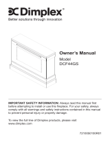 Dimplex DCF44GS Owner's manual
