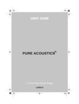 Pure Acoustics SUB-80 User manual