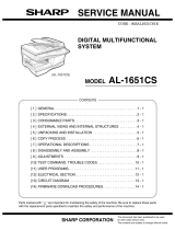 Sharp AL-1651CS User manual