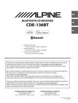 Alpine CDE-136BT User manual