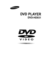 Samsung DVD-HD931 Owner's manual