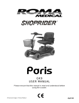 Shoprider Paris GK9 User manual