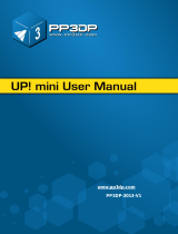 PP3DP Up Mini User manual