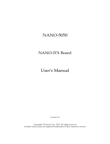 Portwell NANO-5050 User manual