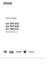 Epson EH-TW5300 Owner's manual