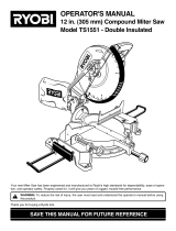 Ryobi TS1551 User manual