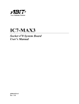 Abit IC7-MAX3 User manual