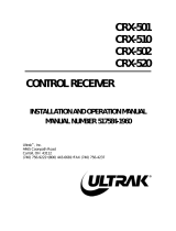 Ultrak CRX-501 Operating instructions