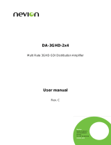 Nevion DA-3GHD-2×4-PB User manual