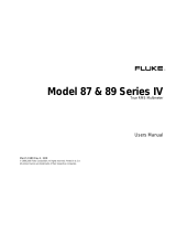 Fluke 87 Series IV User manual