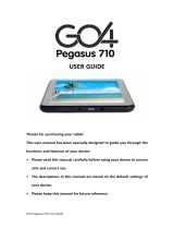 GO4 Pegasus 710 User manual