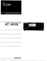 ICOM IC-R75 User manual