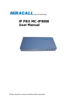Miracall TechnologyIP PBX MC-IP8008