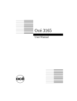 Oce 3165 User manual