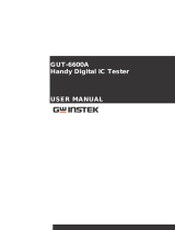 GW Instek GUT-6600A Product User manual