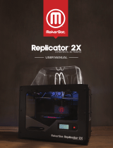 MakerBot Replicator 2x User manual