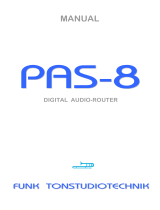 Funk Tonstudiotechnik PAS-8 User manual
