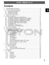 Dyon OMEGA 22 v2 Owner's manual