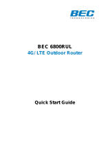 BEC 6800RUL Quick start guide