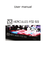 Hercules P32 DJ Owner's manual