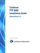 Cambium PTP 820G Installation guide