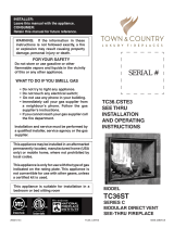 Town & Country Fireplaces TC36.CSTE3 Installation And Operating Instructions Manual