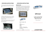 Nav TV OPV-1LR Operating instructions