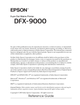 Epson DFX-9000 Reference guide