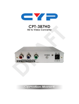 CYP CPT-387HD Operating instructions