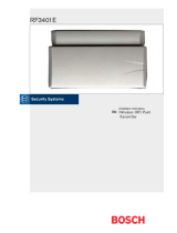 Bosch RF3401E Installation Instructions Manual