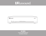 Russound A-SZ4 Installation guide