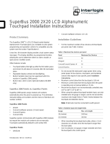 ITI 60-803-04 - Security Superbus 2000 LCD Alphanumeric Touchpad Installation guide