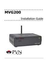 SerVision MVG200 Installation guide