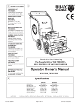 Billy Goat Termite KD512SP Operator Owner's Manual