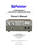 Palstar COMMANDER II 2 METER VHF Owner's manual