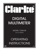 Clarke CDM-35 Operating Instructions Manual