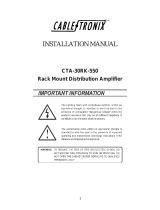 CableTronix CTA-30RK-500 Installation guide