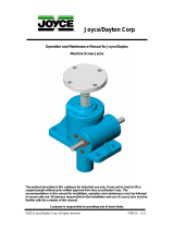 Joyce Machine Screw Jacks User manual