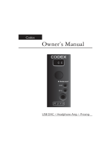 Codex Ayre Owner's manual