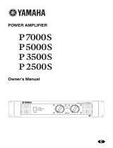 Yamaha P3500S - Amplifier Owner's manual