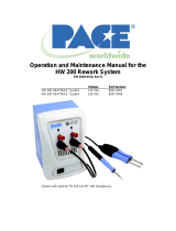 Pace HW 200 Rework System User manual