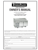 Traulsen TS072HT Owner's manual