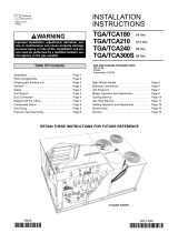 Allied Commercial TCA180 Installation Instructions Manual