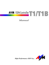 AVM ISDN-Controller T1-B Owner's manual