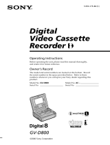 Sony GV-D800 User manual